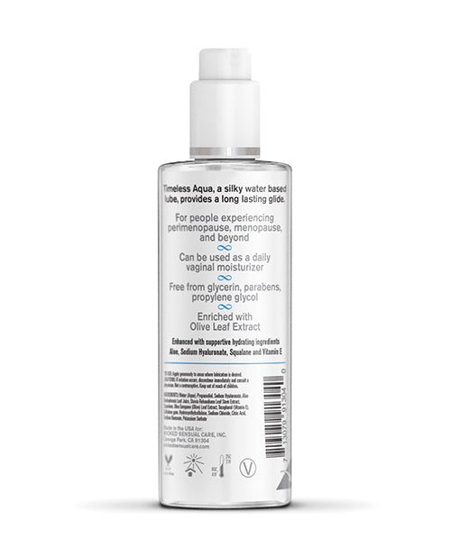 Carica l'immagine nel visualizzatore Galleria, Wicked Sensual Care Simply Timeless Aqua Water Based Lubricant - 4 oz