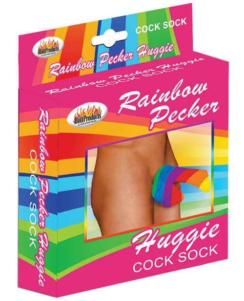 Load image into Gallery viewer, Rainbow Pecker Huggie Sock