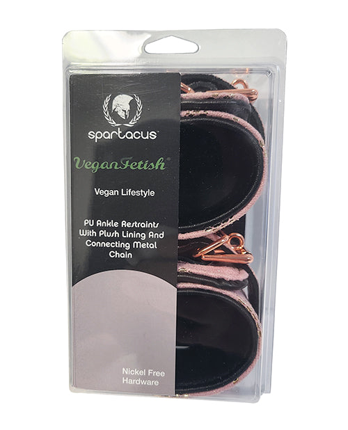 Load image into Gallery viewer, Spartacus Ankle Restraints w/Leather Lining - Pink Snakeskin Micro Fiber