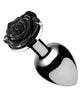 Load image into Gallery viewer, Booty Sparks Black Rose Anal Plug Small