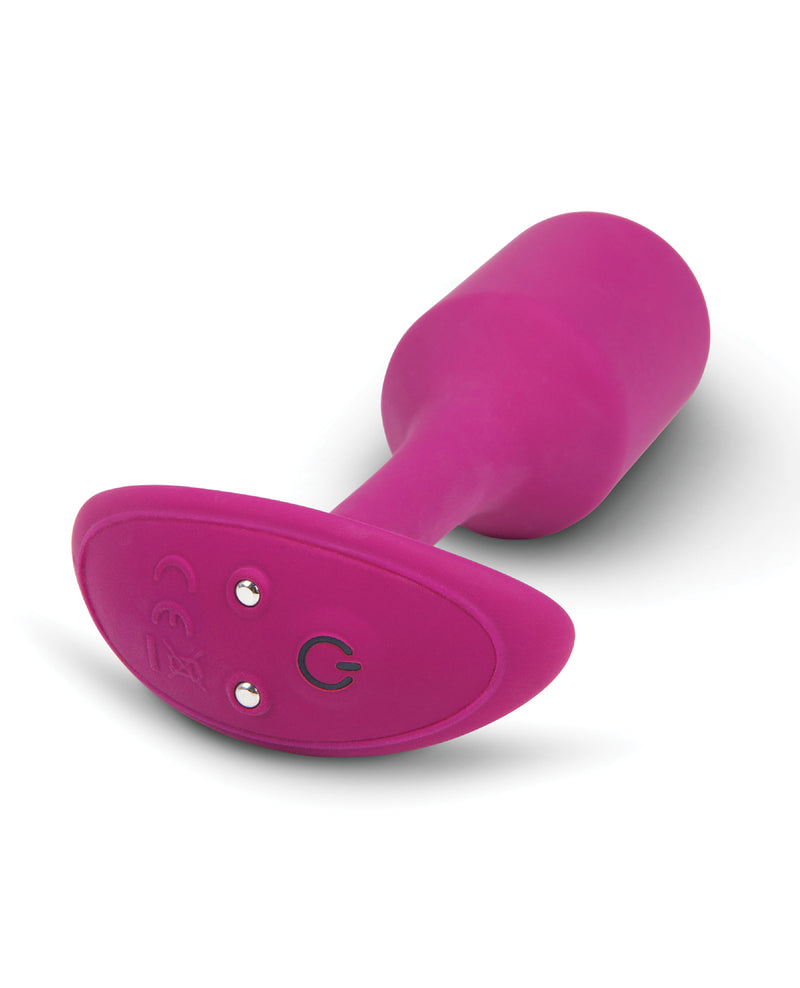Load image into Gallery viewer, b-Vibe Vibrating Weighted Snug Plug M - 112 g Rose