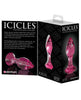 Indlæs billede i gallerifremviser, Icicles nr. 79 Håndblæst glas diamant-butt plug - pink