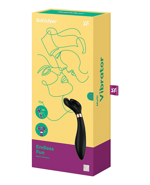 Load image into Gallery viewer, Satisfyer Endless Fun Multi Vibrator Black For Mind Blowing Pleasure