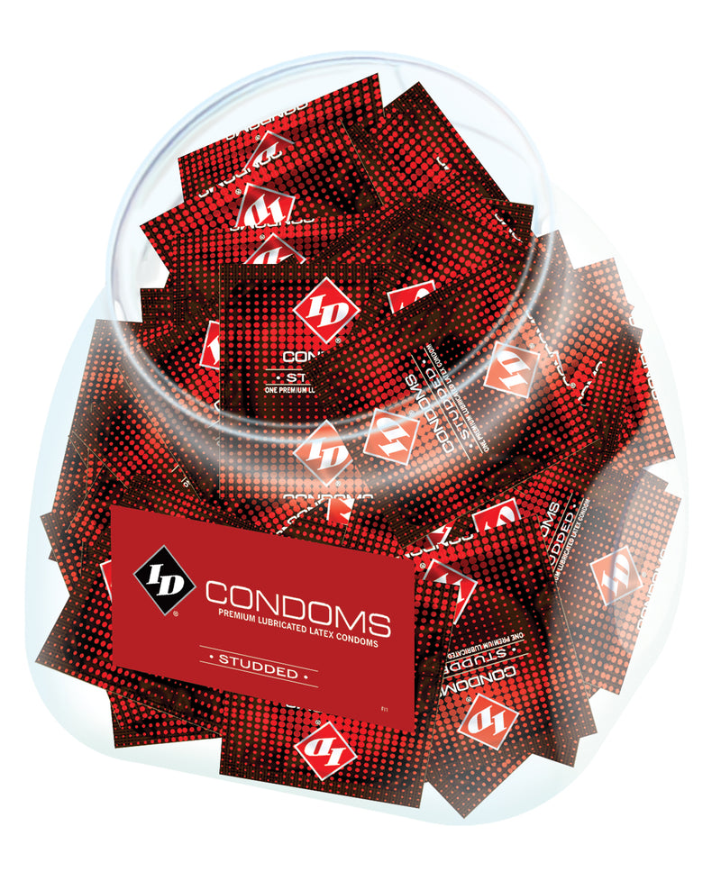 Cargue la imagen en el visor de la galería, ID Studded Condoms Fishbowl 144 Pack For Her Pleasure