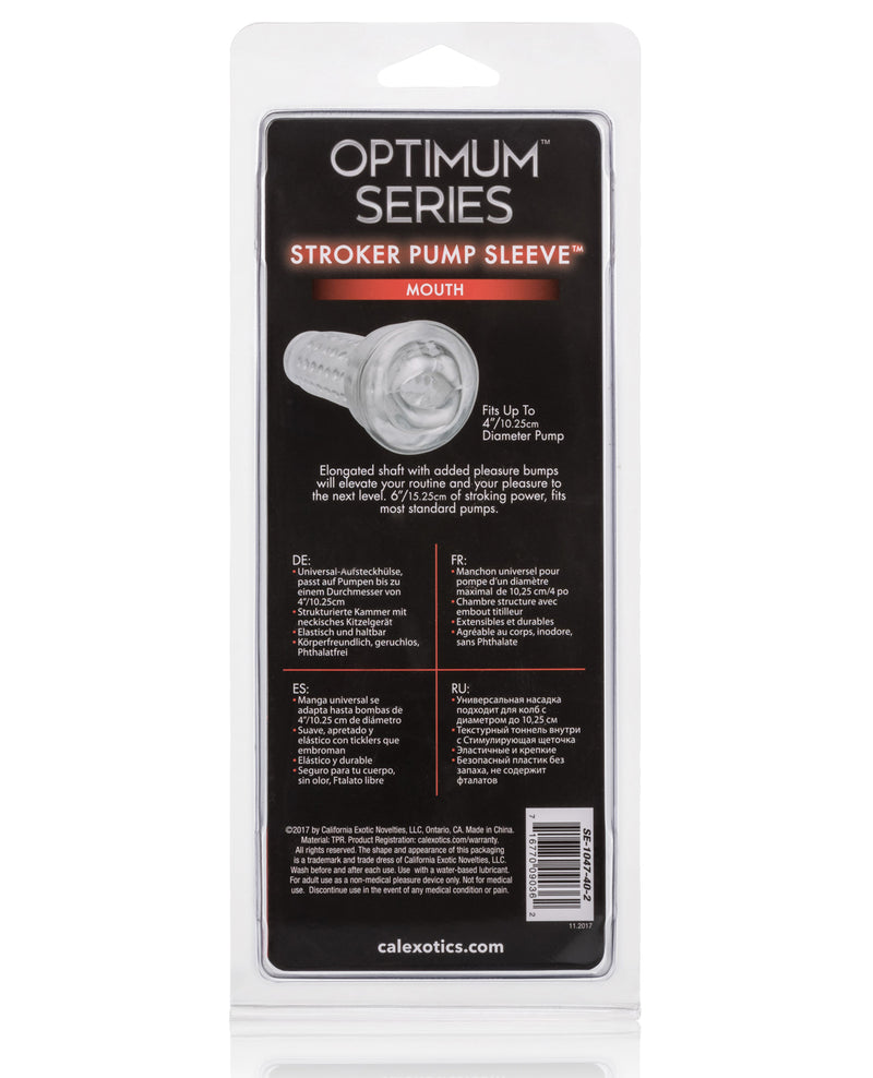 Load image into Gallery viewer, Optimum Series Stroker Pump Sleeve - Mouth Clear