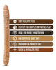 Cargue la imagen en el visor de la galería, Blush Dr. Skin 18" Double Dildo - Mocha