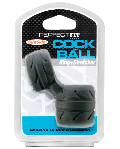 Carica l'immagine nel visualizzatore Galleria, Perfect Fit SilaSkin Cock & Ball Ring - Black