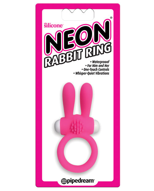 Load image into Gallery viewer, Neon Luv Touch Rabbit Ring Pink Vibrating Couples Toy