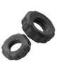 Load image into Gallery viewer, Hunky Junk Cog Ring 2 Size Double Pack - Tar & Stone Pack of 2