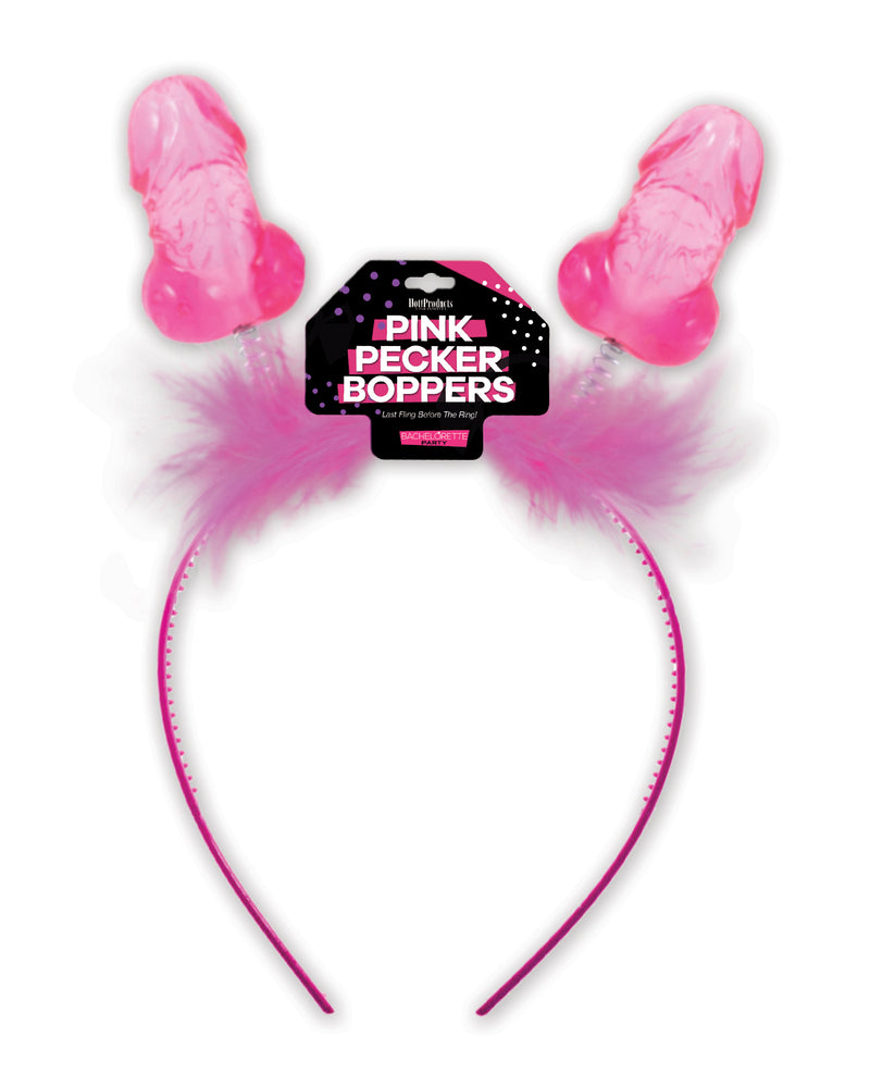 Încărcați imaginea în vizualizatorul Galerie, Pink Pecker Boppers Headband for Bachelorette Party Fun