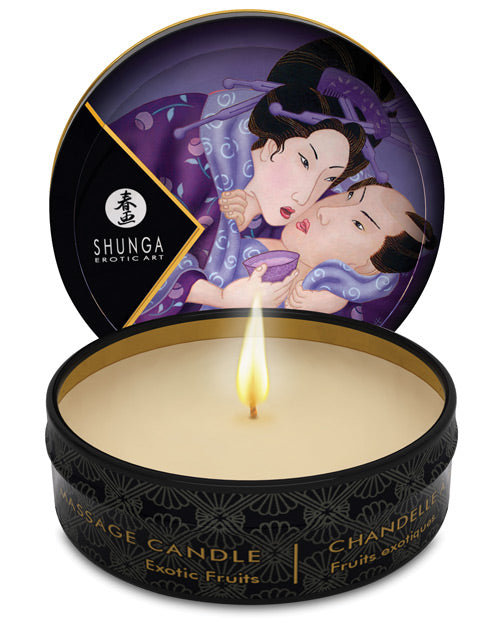 Załaduj obraz do przeglądarki galerii, Shunga Libido Mini Candlelight Massage Candle 1 Oz Exotic Fruits