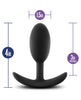 Charger l'image dans la visionneuse de la galerie, Blush Luxe Wearable Vibra Slim Plug Medium - Black