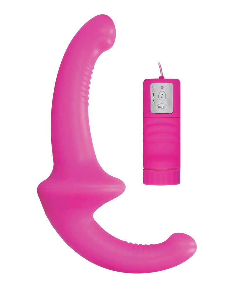 Carica l'immagine nel visualizzatore Galleria, Shots Ouch Vibrante Silicone Strapless Strap On con Controller - Rosa