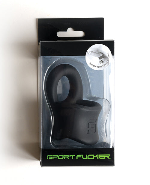 Load image into Gallery viewer, Sport Fucker Silicone Baller Ring - Black