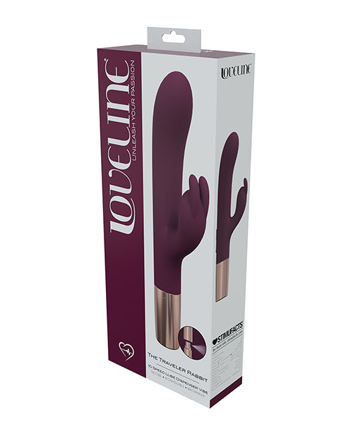 Lataa kuva gallerian katseluohjelmaan, Shots Loveline Traveler Rabbit Vibrator - Burgundy