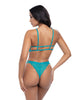 Load image into Gallery viewer, Raya Lace Underwire Bra w/Panty 2 pc Set - Beach Blue L/XL