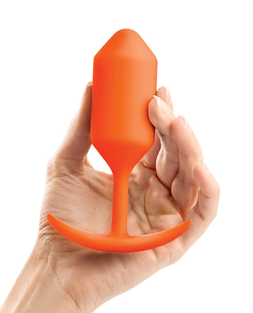 Load image into Gallery viewer, b-Vibe Weighted Snug Plug 3 - 180 g Orange
