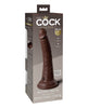 Cargue la imagen en el visor de la galería, King Cock Elite 7" Dual Density Silicone Cock - Brown