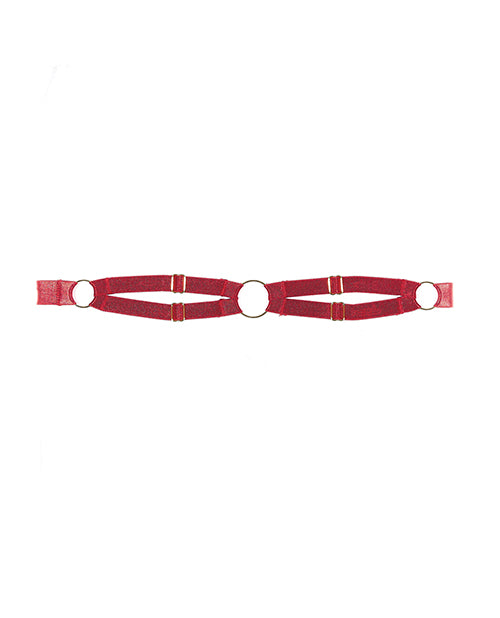 Lataa kuva gallerian katseluohjelmaan, Adore Come With Me Leg Garters Red O/S