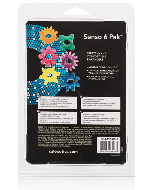 Load image into Gallery viewer, Senso 6 Pack Rings - Assorted Colors