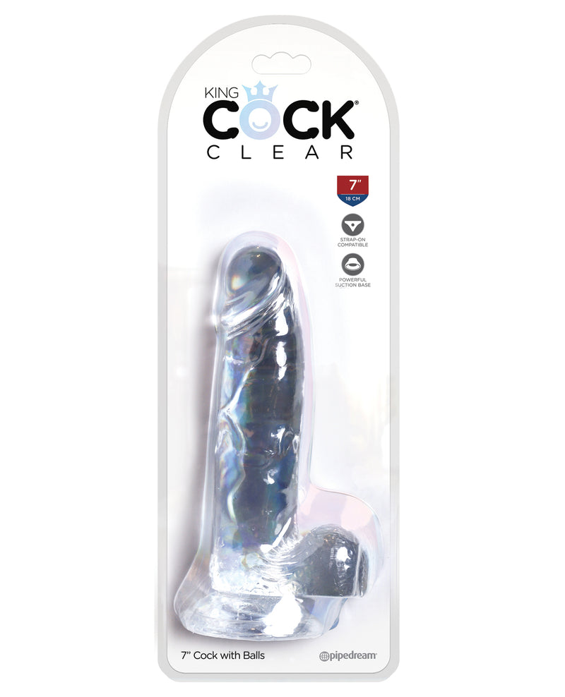 Ladda bilden i Galleri Viewer, King Cock Clear 7" Cock w/Balls