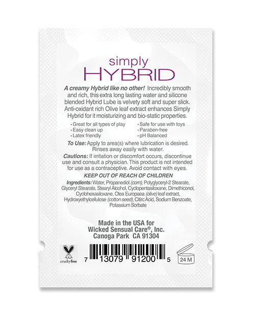 Load image into Gallery viewer, Wicked Sensual Care Simply Hybrid Lubricant - .1 oz