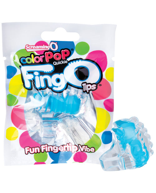 Cargue la imagen en el visor de la galería, Screaming O Color Pop FingO Tip Blue Fingertip Massager