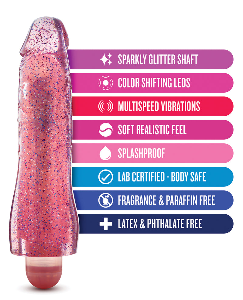 Afbeelding laden in Galerijviewer, Blush Glow Dicks Glitter Vibrator Molly - Roze