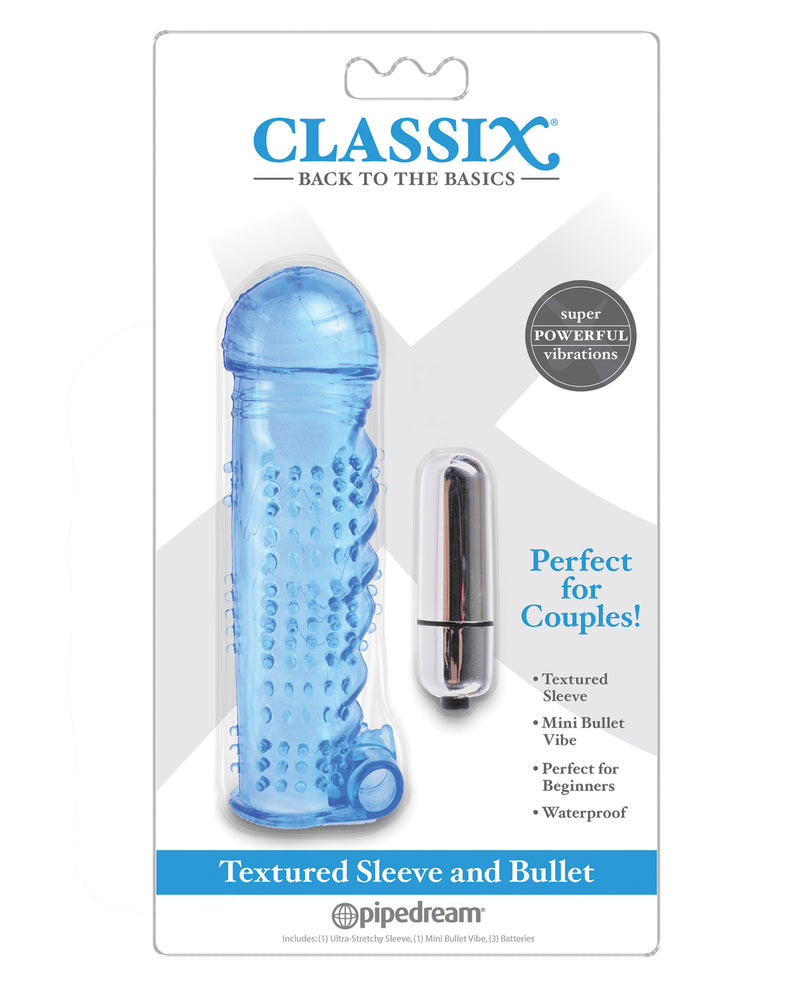 Load image into Gallery viewer, Classix Textured Sleeve & Bullet - Blue