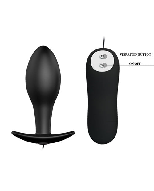 Charger l'image dans la visionneuse de la galerie, Pretty Love Plug Anal Vibrant en Forme d'Ampoule - Noir