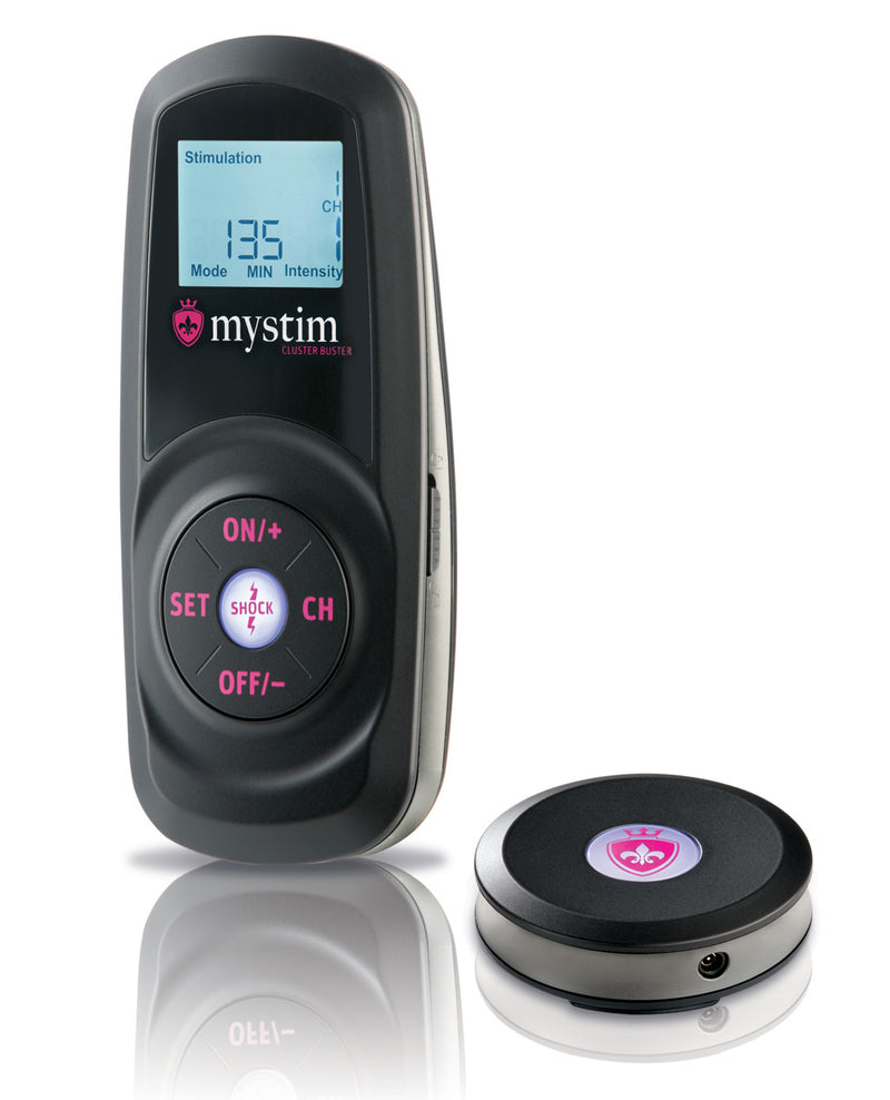 Cargue la imagen en el visor de la galería, Mystim Cluster Buster Wireless eStim Starter Kit - Black