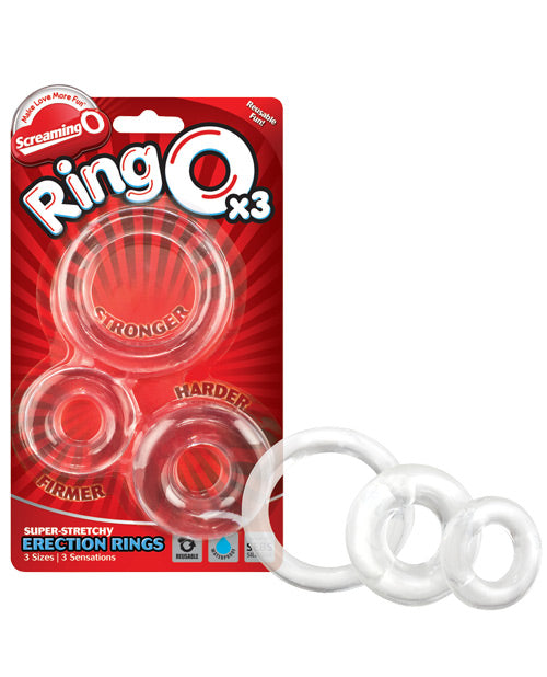 Load image into Gallery viewer, Screaming O RingO - Clear Pack of 3