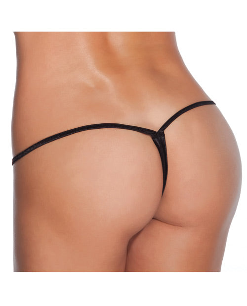 Load image into Gallery viewer, Low Rise Lycra G-String Black O/S