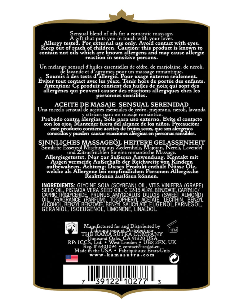 Bild in den Galerie-Viewer laden, Kama Sutra Aromatics Massageöl - 2 oz Gelassenheit
