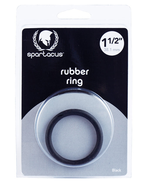 Load image into Gallery viewer, Spartacus 1.5" Rubber Cock Ring - Black