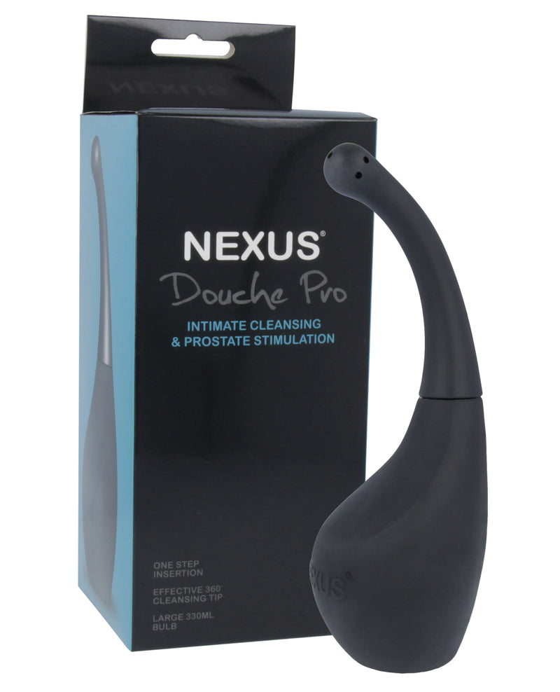 Ladda bilden i Galleri Viewer, Nexus Douche Pro Black Anal Douche With 330ml Bulb And Curved Nozzle