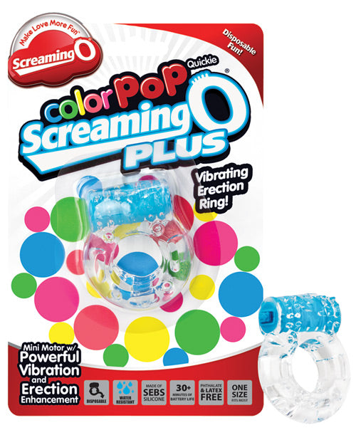 Cargue la imagen en el visor de la galería, Screaming O Color Pop Quickie O Plus - Azul