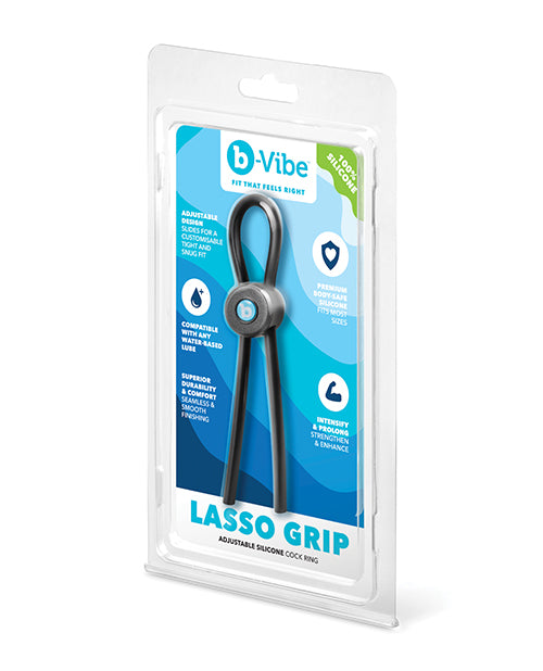 Cargue la imagen en el visor de la galería, Anillo para el pene de silicona totalmente ajustable Bvibe Lasso para hombres