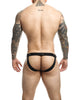 Load image into Gallery viewer, Dngeon Snap Jockstrap Black White Zebra One Size Collection