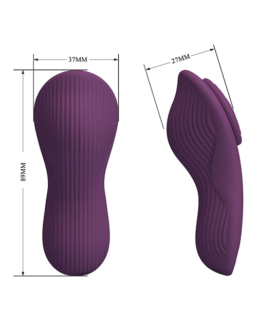 Indlæs billede i gallerifremviser, Pretty Love Mane Magnetic App-Controlled Panty Vibe - Purple