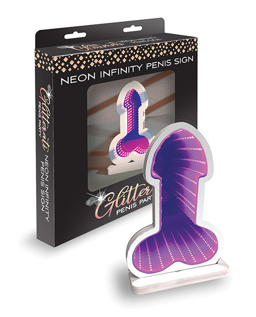Load image into Gallery viewer, Glitterati Infinity Penis LED Light Neon Sign For Parties And Bachelor Events