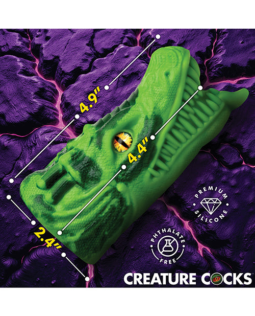 Carregar imagem no visualizador da Galeria, Dragon Tamer Silicone Stroker Green Creature Cocks