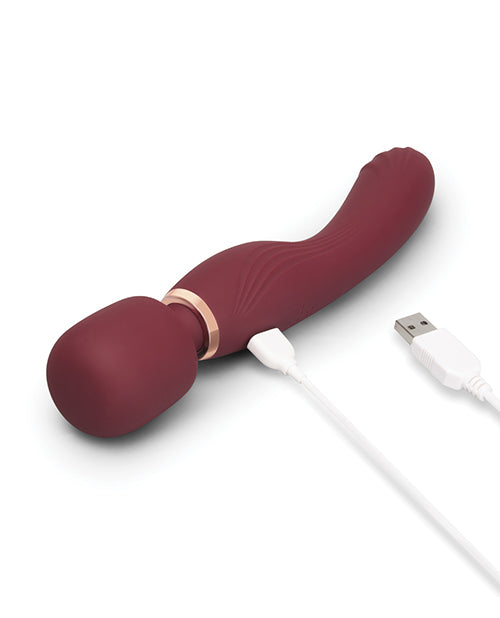 Charger l'image dans la visionneuse de la galerie, Le Wand Flat Top Fusion G Spot 2 In 1 Petite Rechargeable Wand Vibrator