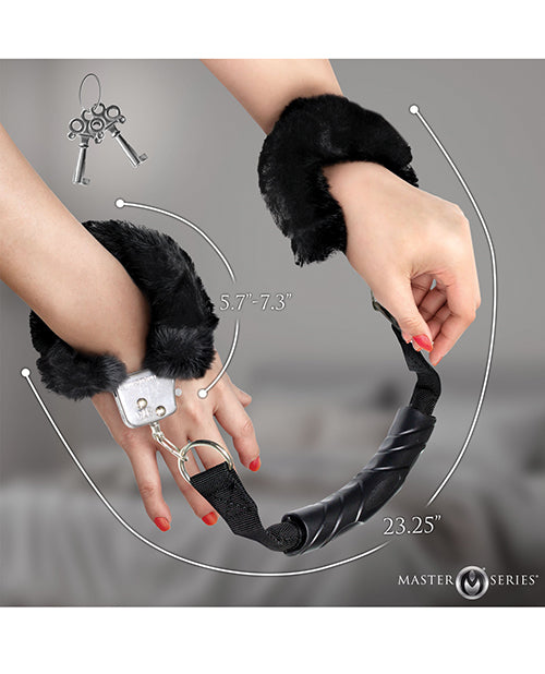 Încărcați imaginea în vizualizatorul Galerie, Master Series Furry Handcuffs w/Handle