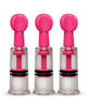 Lataa kuva gallerian katseluohjelmaan, Size Matters MAXtwist Clit & Nipple Triple Sucker Set - Pink