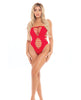 Load image into Gallery viewer, Pink Lipstick Treat Me Right Strapless Bodysuit Red O/S