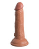 Load image into Gallery viewer, King Cock Elite 6" Dual Density Silicone Cock - Tan