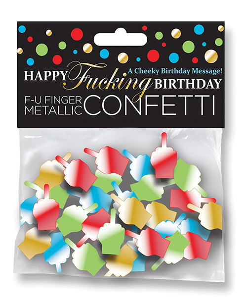 Indlæs billede i gallerifremviser, Happy Fucking Birthday FU Finger Confetti