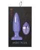 Bild in den Galerie-Viewer laden, Nu Sensuelle Andii Vertical Roller Motion Butt Plug - Ultra Violet