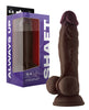 Charger l'image dans la visionneuse de la galerie, Shaft Model A Flexskin Liquid Silicone 9.5" Dong w/Balls - Mahogany
